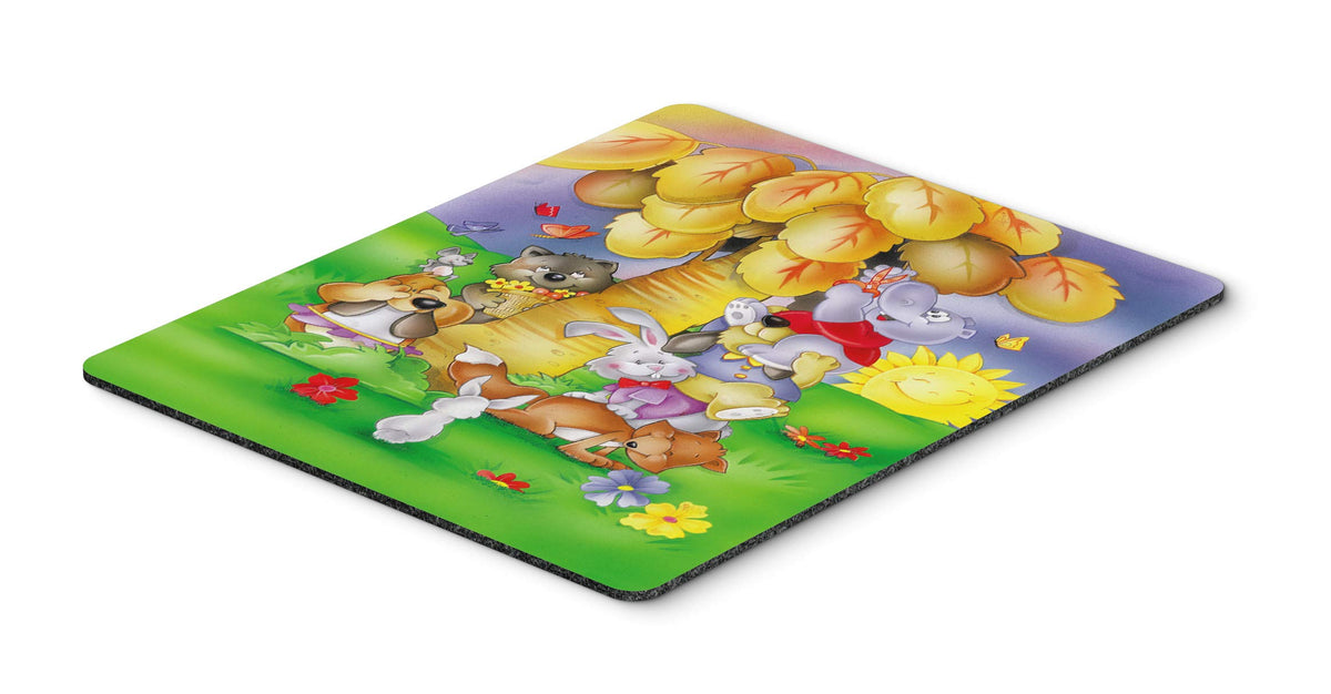 Caroline's Treasures APH0977MP Animals Under The Coconut Tree Mouse Pad, Hot Pad or Trivet for Home Office Gaming Working Computers Laptop Mouse