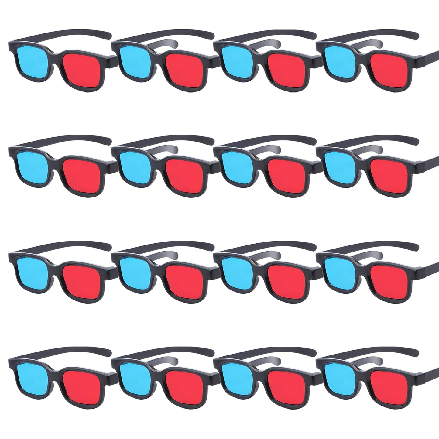 Red-Blue 3D Glasses, 3D Viewing Glasses For Viewing 3D Movies/Games And Pictures In Red-Blue Formats, Compatible With Ordinary Computer