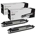LD Products Remanufactured Toner Cartridge Replacement for HP 126A CE310A (Black, 2-Pk) Compatible with for LaserJet Color LaserJet LaserJet Pro 100