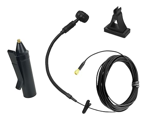 HEIMU Clip On Instrument Condenser Microphone + Universal Clip (for Piano)