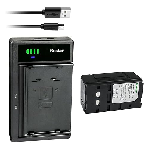 Kastar 1-Pack NP-77H Battery and LTD2 USB Charger Compatible with Sony CCD-TR916 CCD-TR93 CCD-TR94 CCD-TR96 CCD-TR98 CCD-TR99, NP33 NP55 NP55H NP66