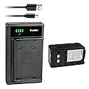 Kastar 1-Pack NP-77H Battery and LTD2 USB Charger Compatible with Sony CCD-TR916 CCD-TR93 CCD-TR94 CCD-TR96 CCD-TR98 CCD-TR99, NP33 NP55 NP55H NP66