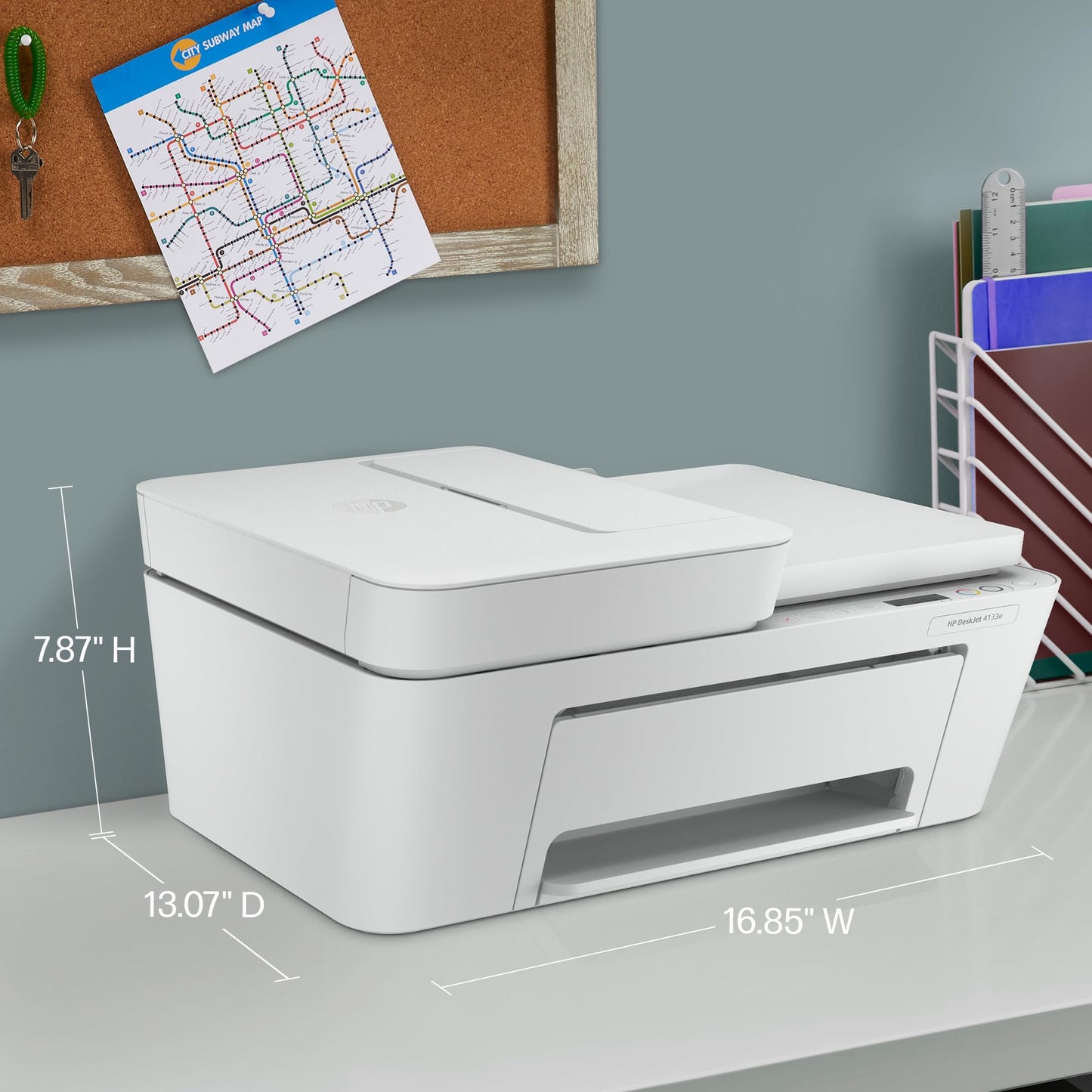 HP DeskJet 4133e All-in-One Printer with Bonus 6 Months of Instant Ink,White