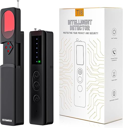 JIEXUN Hidden Camera Detector, Upgraded Hidden Bug and Camera Detector, Portable GPS Tracker Spy Camera Device Finder Detector, Hidden Camera