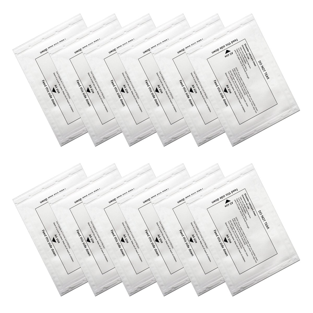 Ansoon 24 Pack Paper Shredder Lubricant Sheets, Paper Shredder Sharpening & Lubricating Sheets