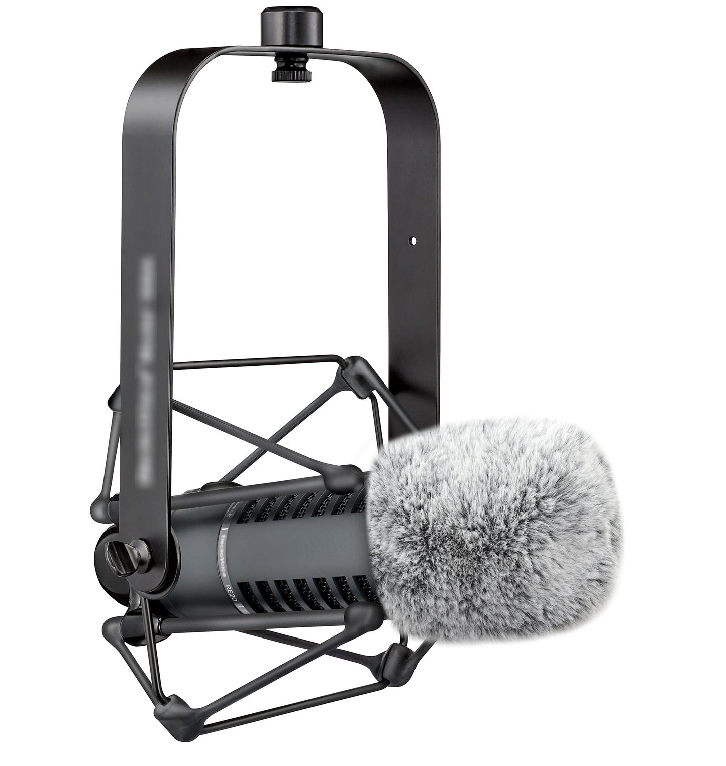 LEFXMOPHY for Electro-Voice RE20 Microphone Pop Filter Furry Wind Muff Grey Windsock Cover