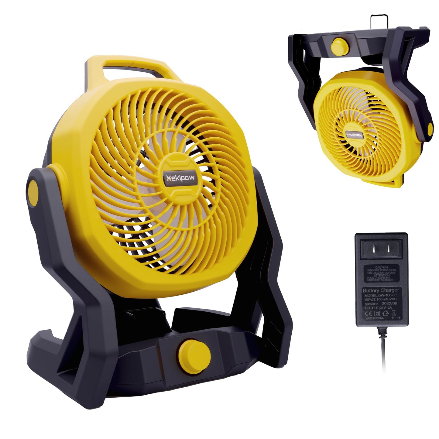 MekiPow Cordless Jobsite Fan Fit for Dewalt 20V/60V Battery