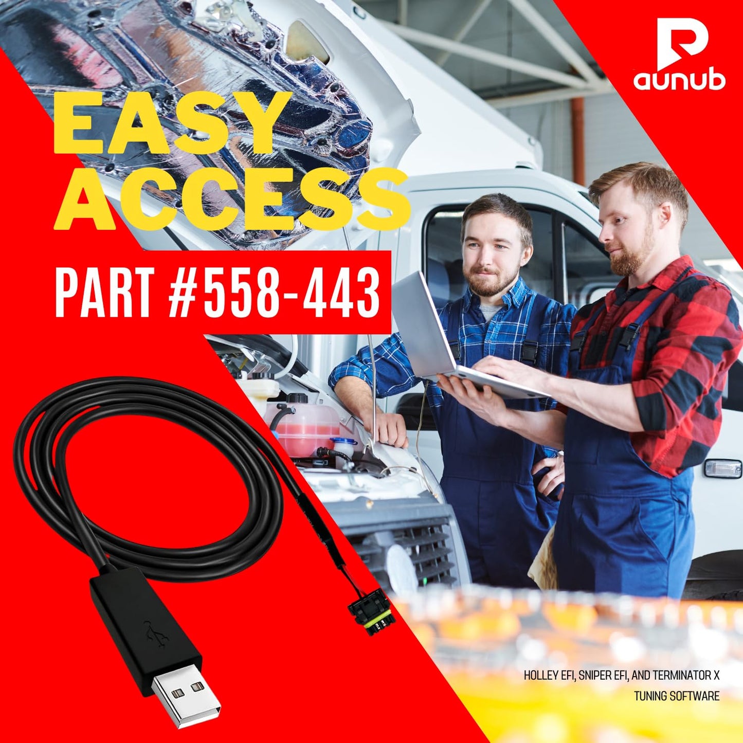 Paunub Upgraded 558-443 USB 8ft Communication Cable