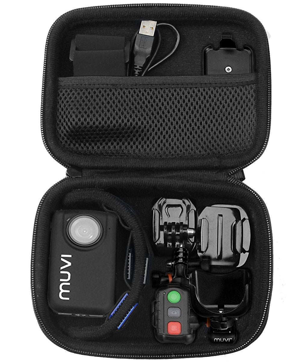 Case for Body camera, action camera like MIUFLY 1296, Veho VCC003, VCC005 MUVI HD10, HDPRO, PNZEO F5, BOBLOV M5/ M7, Pyle PPBCM9, R-Tech HD Night