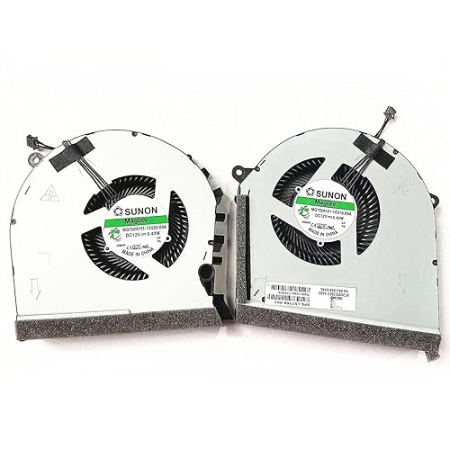 Fleshy Leaf New CPU+GPU Cooling Fan Replacement for HP OMEN 17-CB 17-CB0063TX 1005TX 17-CB0030NR 17-CB0070NR 0092NR 17T-CB0000 TPN-C144 GTX1660 Series