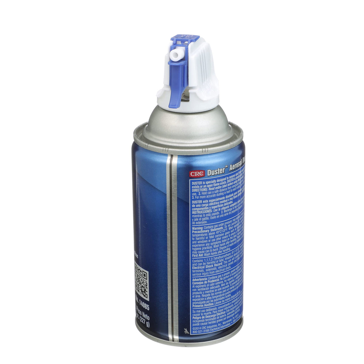 CRC Duster Aerosol Dust Removal Liquefied Gas System, 8 oz Aerosol Can with Trigger, Clear