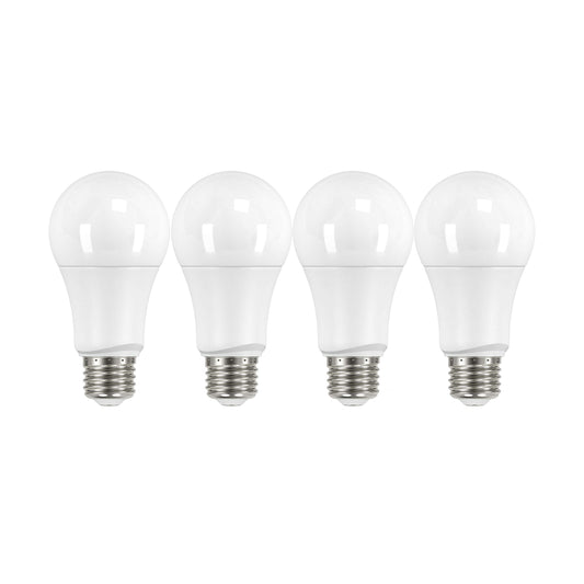 Satco S29558, A19 LED Light Bulbs, 60W Replacement, 4000K, 4-Pack, LED Lamp