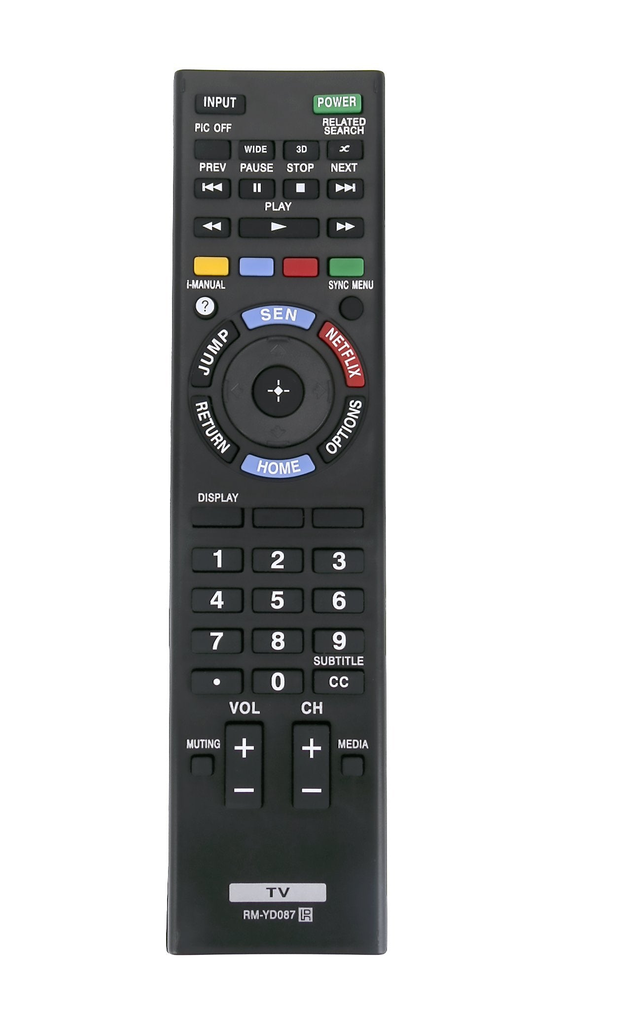 New Replaced RM-YD087 Remote Control for Sony BRAVIA LCD/LED TV KDL-55W802A KDL-55W900A KDL-55W950A KDL-65S990A KDL-65W850A