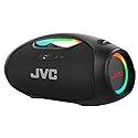 JVC Portable Wireless Bluetooth Speaker - 120W with Dual Woofer Deep Bass, RGB Lighting, Indoor/Outdoor Boombox, Bluetooth 5.3, IPX6 Water Resistant