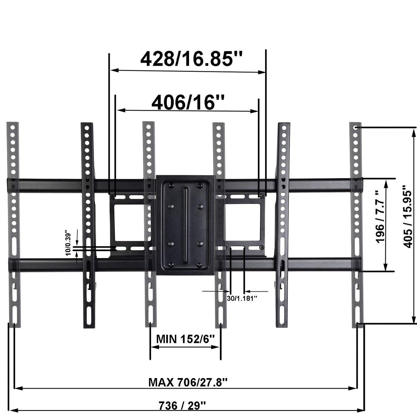 VideoSecu Articulating Flat Panel TV Wall Mount for Most 32 39 40 42 43 46 47 48 49 50 55 58 60 65 70" LCD LCD LED Plasma TV with Bonus HDMI Cable CT0