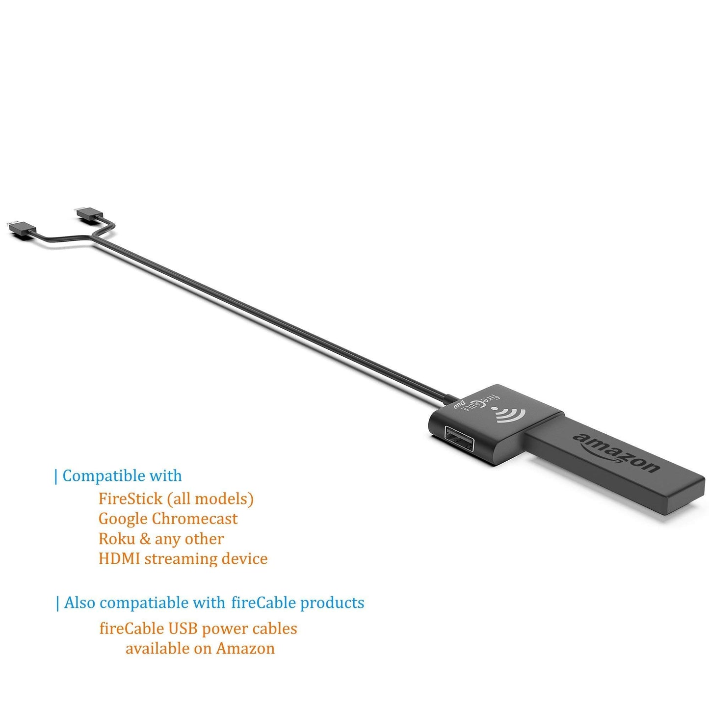 Duo for Powering FireStick from TV and HDMI Extender Device for Improved WiFi Signal