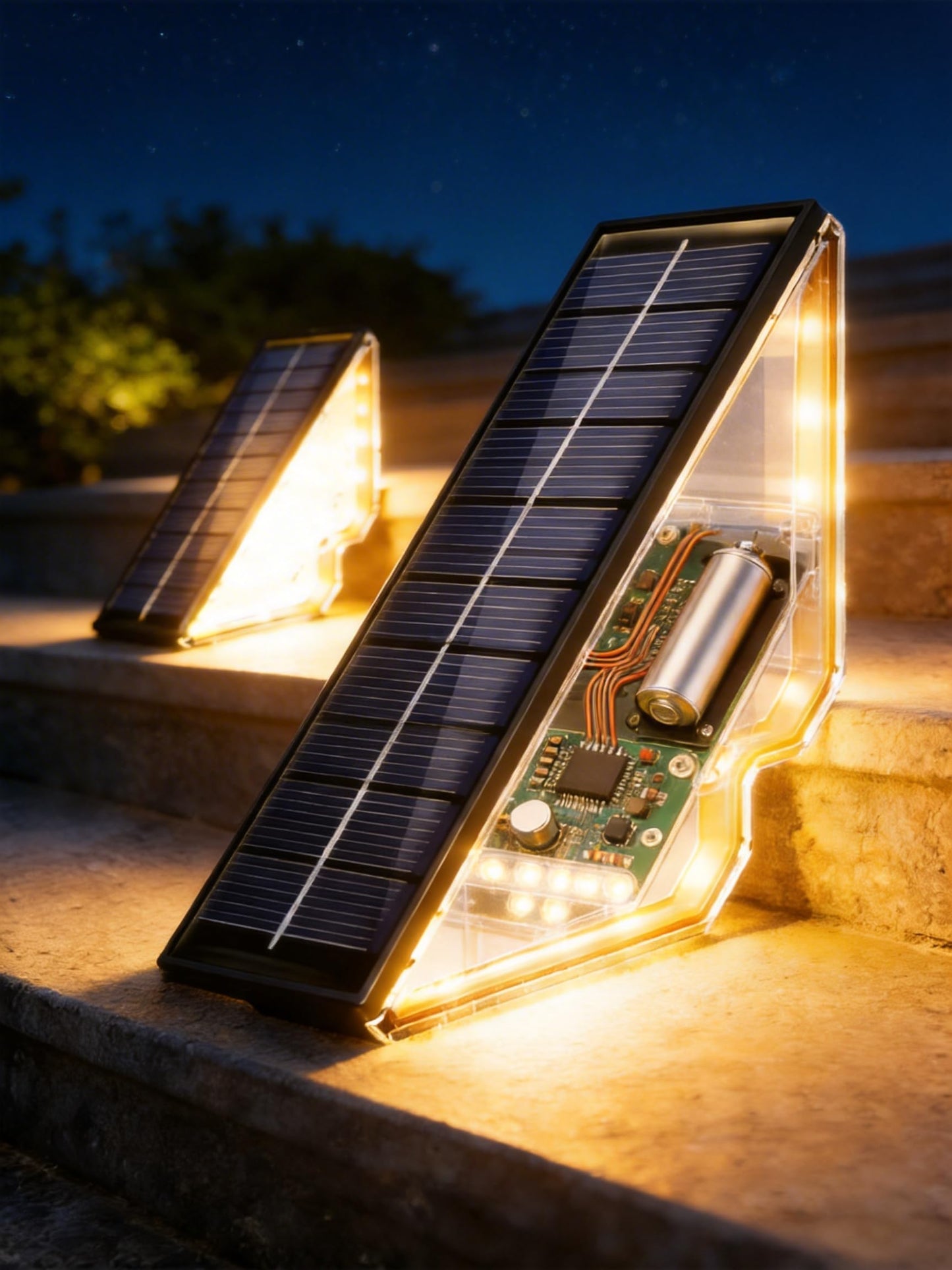 BSTOT Solar Powered Step Lights for Outside Waterproof Led, Deck Outdoor Decor Stair Stairwell Lighting for Front Door, Patio, Back Porch, Ring