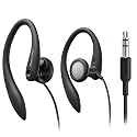 Philips SHS3200BK Flexible Earhook Headphones, Black