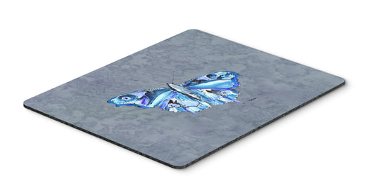 Caroline's Treasures 8856MP Butterfly on Gray Mouse Pad, Hot Pad or Trivet for Home Office Gaming Working Computers Laptop Mouse Mat,Washable Large