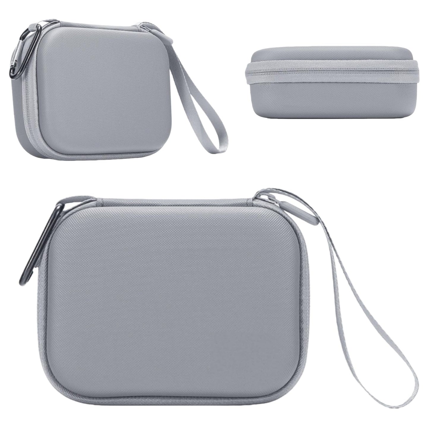 Honlyn Carrying Case for DJI Osmo Action 6,PU Storage Travel Bag for DJI Osmo Action 6 Accessories (Gray)