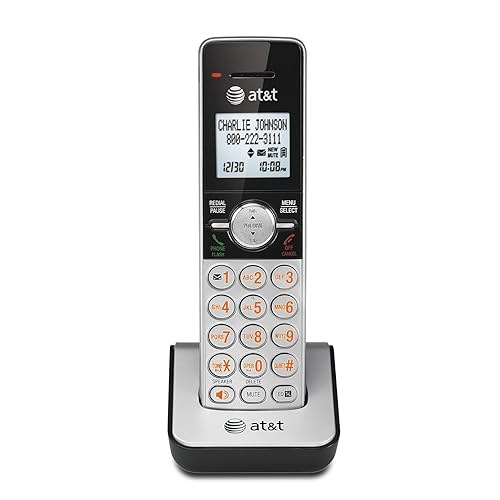 AT&T CL80103 Accessory Cordless Handset, Silver/Black | Requires a VTech CL82203 or Other Models to Operate