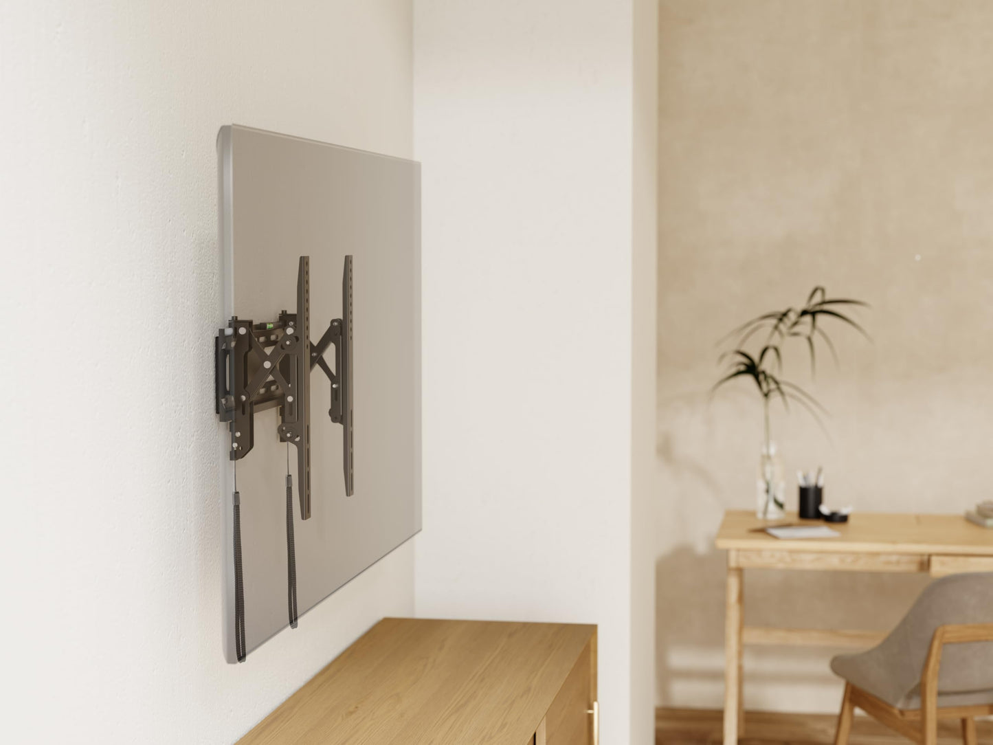 ynVISION.DESIGN Advanced Tilt TV Wall Mount Bracket - 40-65 inch TVs - Easy Tilt, Pull Out, and Swivel to Support Flexible Viewing Angles, Built-in