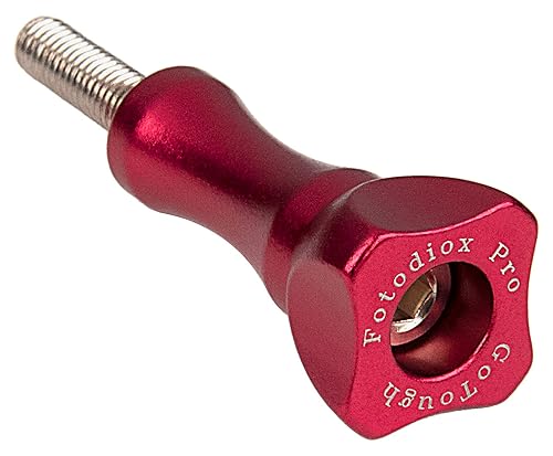 Fotodiox GoTough 35mm Red Metal Thumbscrew Compatible with GoPro HERO3, HERO3+, HERO4, HERO5, HERO6, HERO7 2-Prong Mounting System Pro