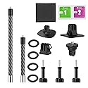 All Carbon Fiber Extension Arm Kit Metal Pole Mount Helmet Stick Extension Arm Mount for GoPro Hero 13/12/11/10/9/8/7/6/5 Black, Insta360 X5 / X4 / X3