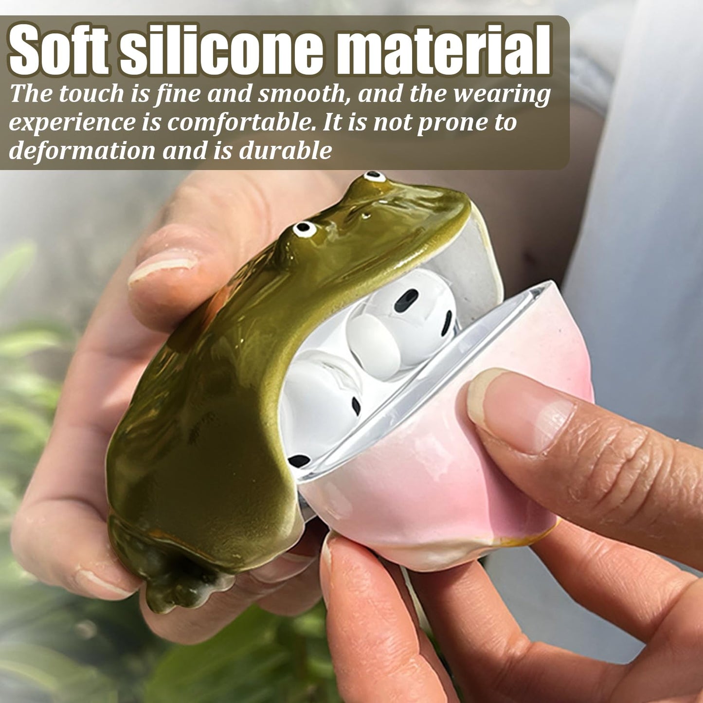 Novel Frog Airpod Case Wireless Earphone Protector Cover for Air Pods 4 for Air Pods Pro 2 3 Ugly Toad Earbuds Cases Creative Animals Soft