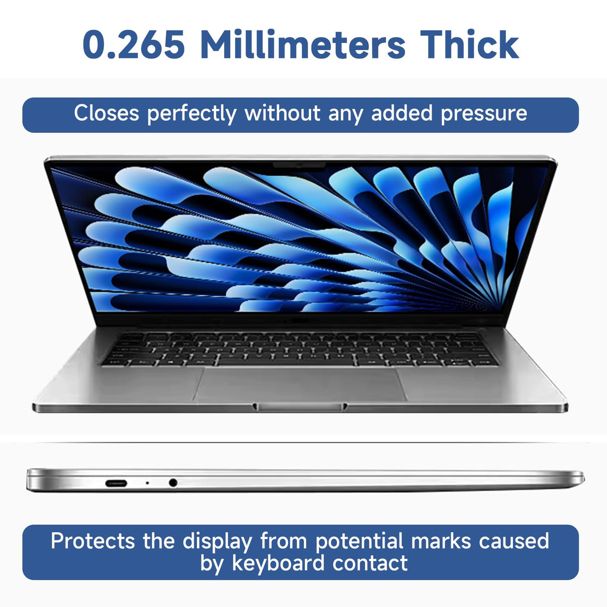2 Pack Compatible with MacBook Air 15 Inch Screen Protector (2023-2026, M2, M3, M4, M5), Matte Anti Glare Film Anti Scratch Protector for Mac Air
