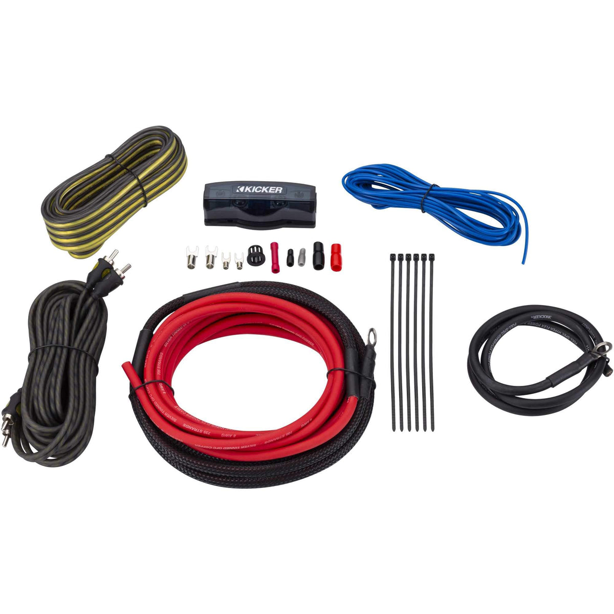 Kicker 47VK8 VK8 8AWG Complete Amplifier Wiring Kit w/2CH Interconnects