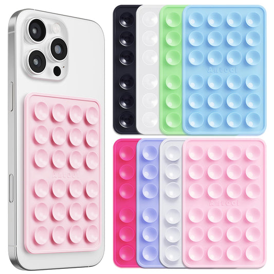 JingJinYY 8 Pack Silicone Suction Phone Case Adhesive Mount, Enhanced Suction Power and Upgraded Thickened Sticky Phone Grip, Durable, Hands-Free