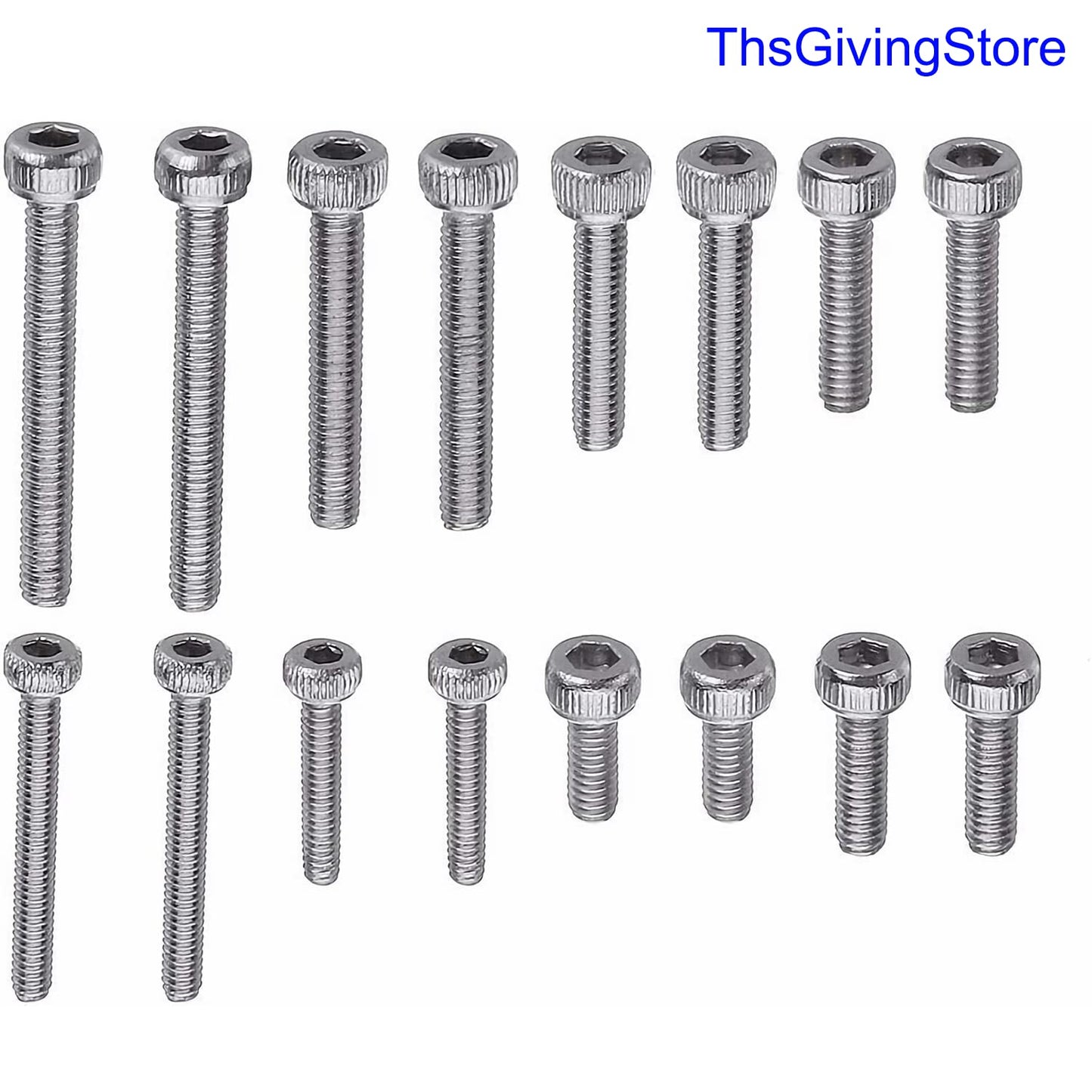 50PCS Headshell Screws, Universal Turntable Cartridge Headshell Mounting Kit, 304 Stainless Steel Button Head Hex Socket Cap Screws Bolts, Washers