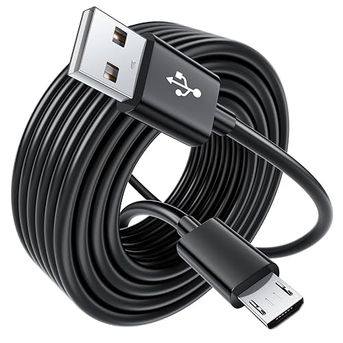10FT Long PS4 Charger Cord for Xbox One Controller,PS4 Charging Cable,Micro USB Cable for Xbox One S/X Slim Elite Controller,Dualshock 4 Data Cord