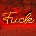 SYLHOME LED Neon Light Sign Fuck Red 15.8"X5.9" Cool Wall Decor Sign for Bedroom Kid's Room Man Cave Bar Pub Club Game Room, Birthday Party