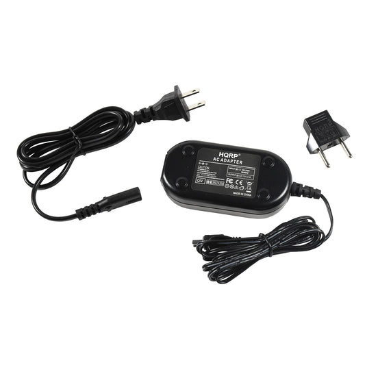 HQRP Replacement AC Adapter/Charger Compatible with JVC GR-D93U / GRD93U Camcorder with USA Cord & Euro Plug Adapter