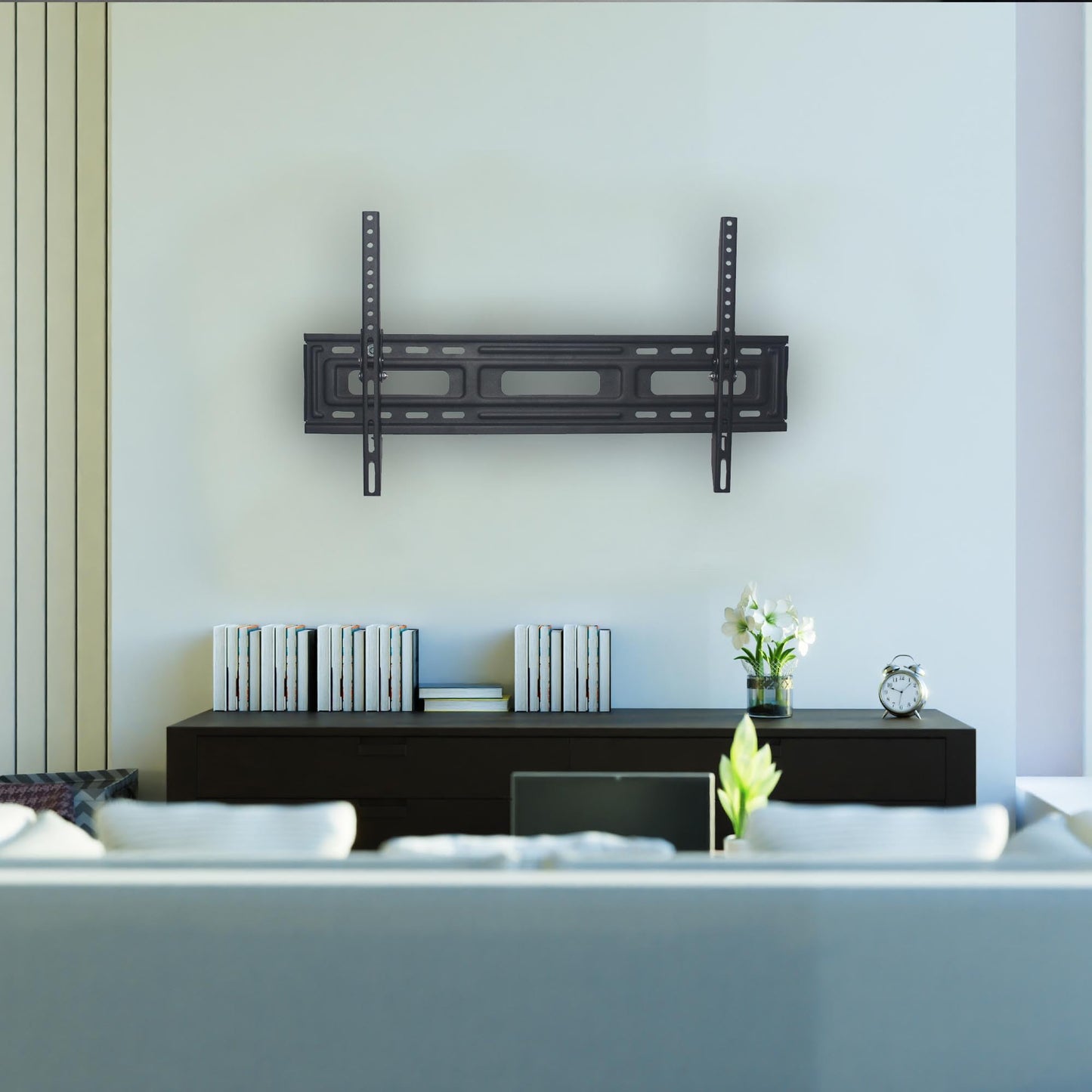 DuraPro Tilting Wall Mount Kit for 24" to 84" TVs + Bonus HDMI Cable, Up to 132 lbs, VESA Mounting Standard 100mm x 100mm - 700mm x 400mm