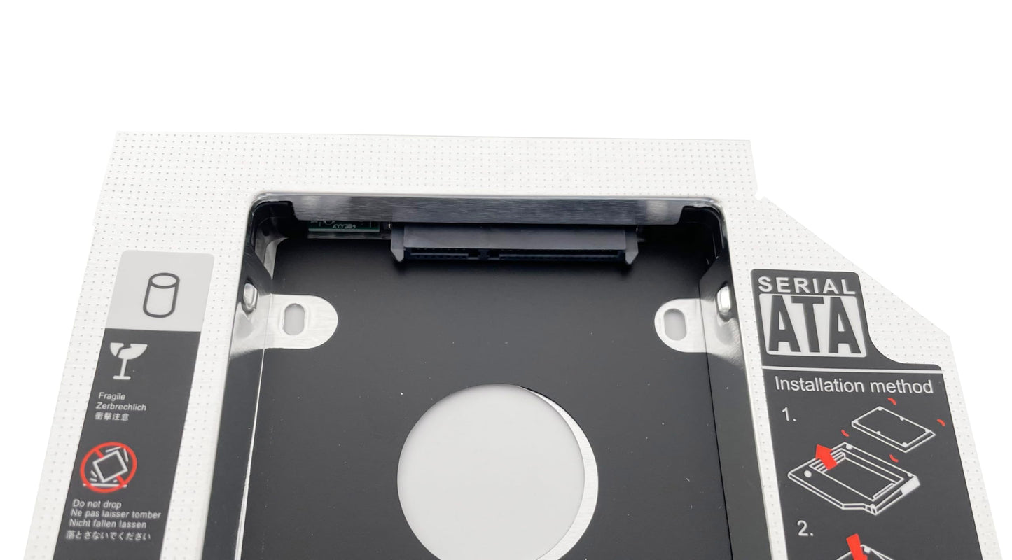 2nd Second HDD SSD Hard Drive Optical Bay Caddy Frame Tray for Lenovo IdeaPad G500 G510 G530 G550 G555