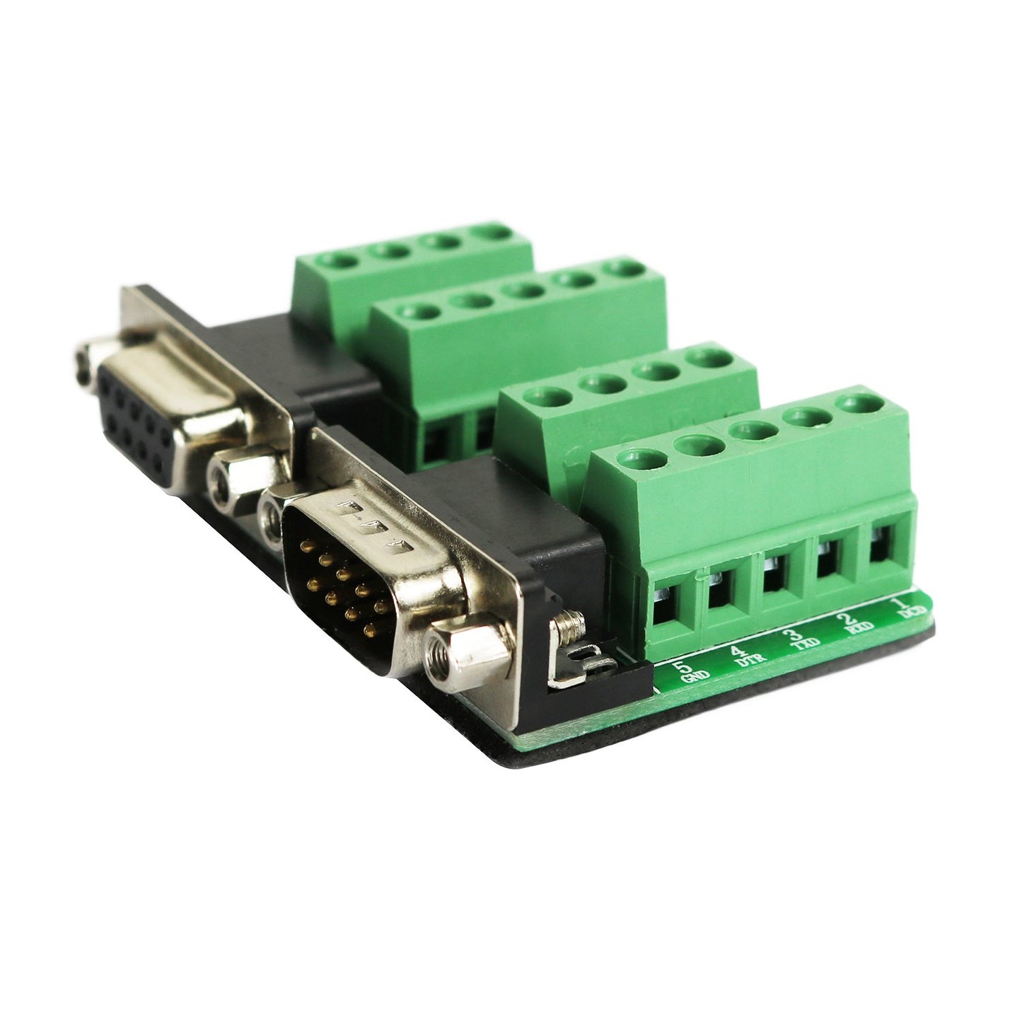 Twinklebay DB9 Breakout Connector RS232 Serial 9 Pin Connector Db9 Terminal (Male x 1, Female x 1)