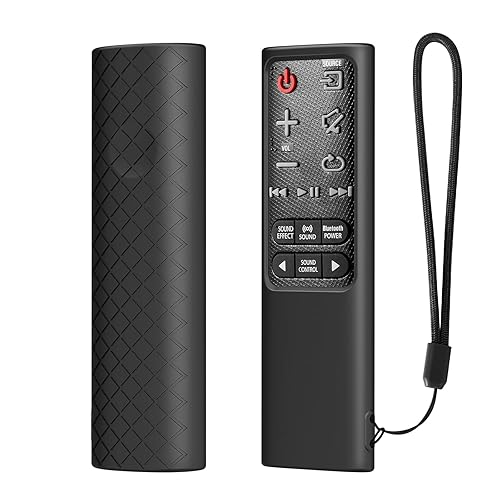 JCMOYUTY Silicone Case Cover for Samsung AH59-02733B AH59-02692E AH59-02692F AH59-02692P AH59-02631A AH59-02632A Soundbar Remote, Black Sleeve