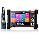 Rsrteng X7-ADHS CCTV Camera Tester 8K 32MP IP Camera Test 7-inch IPS Touch Screen Monitor CCTV Tester with HD TVI/CVI/AHD/SDI/CVBS/Support POE WiFi HD