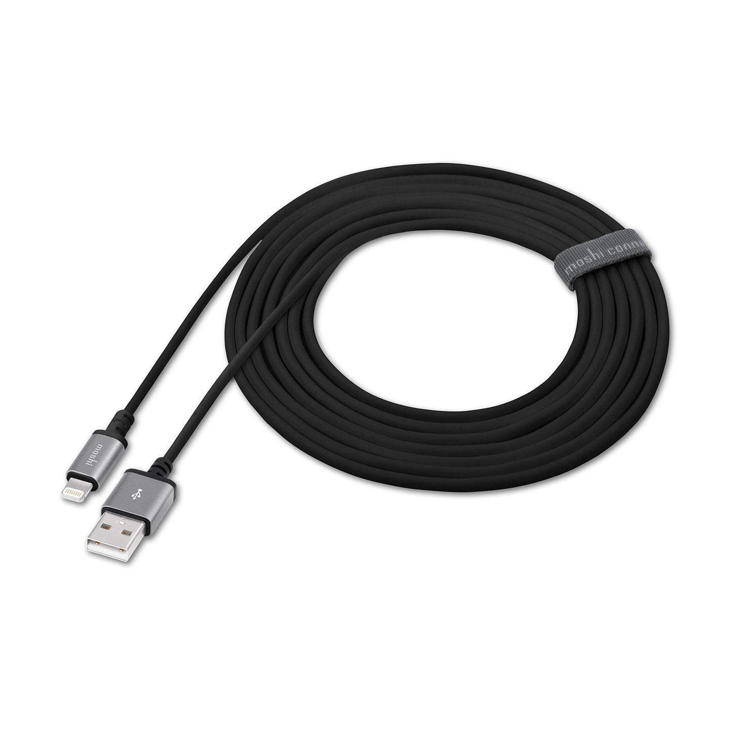 Moshi USB-A to Lightning Cable 10ft/3m [MFi-Certified], iPhone Charger for Car, for iPhone 12 Pro/12 Pro Max/12 mini/11/11 Pro Max/11 Pro/XR/XS Max…