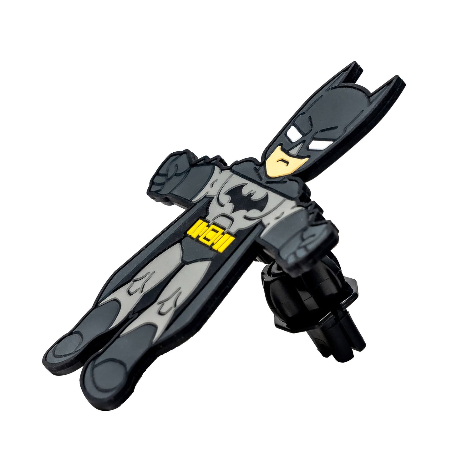 Hug Buddy Batman Cellphone Holder, Multicolor, 360-Degree Swivel, Steel and Silicone, 6 Inch Arm Spread