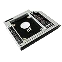 Nimitz 2nd HDD SSD Hard Drive Caddy for Hp Elitebook 2540p 2530p with Faceplate