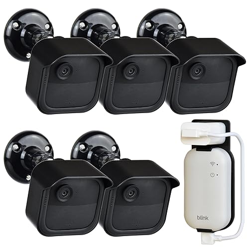 All New Blink Outdoor 4th & 3rd Gen Camera Mount Bracket,5 Pack Full Weather Proof Housing/Mount for Blink Outdoor Cameras Security System(Camera not