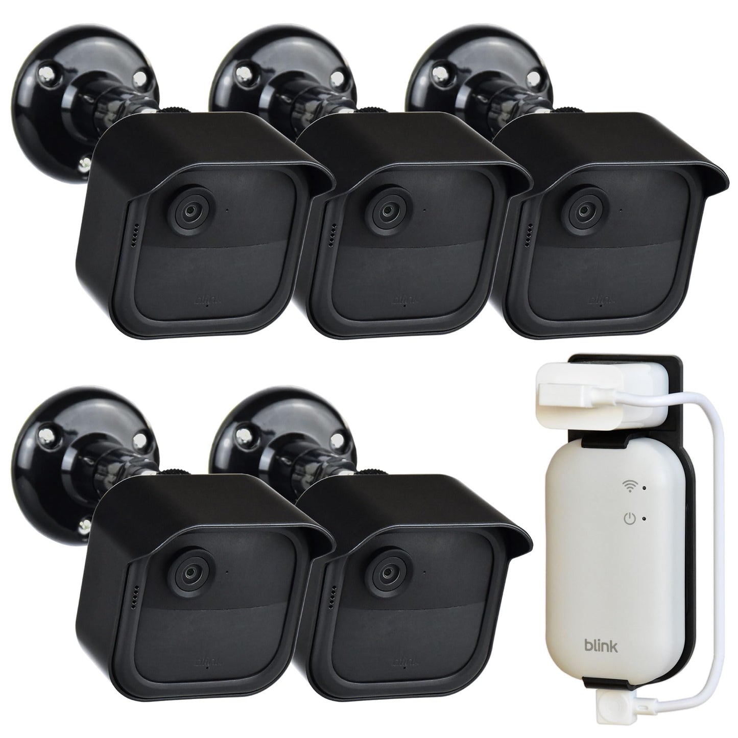 All New Blink Outdoor 4th & 3rd Gen Camera Mount Bracket,5 Pack Full Weather Proof Housing/Mount for Blink Outdoor Cameras Security System(Camera not