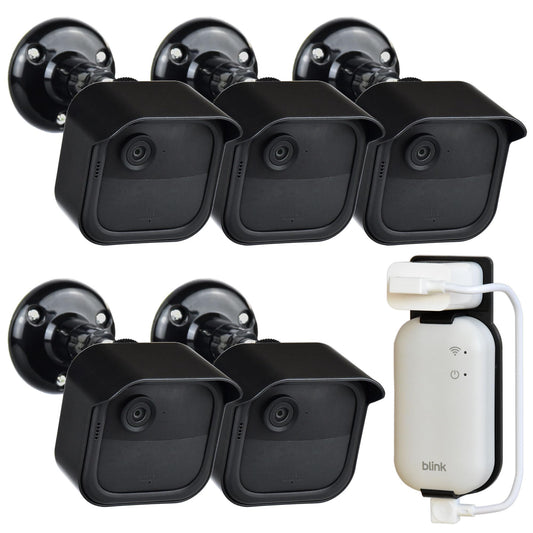 All New Blink Outdoor 4th & 3rd Gen Camera Mount Bracket,5 Pack Full Weather Proof Housing/Mount for Blink Outdoor Cameras Security System(Camera not