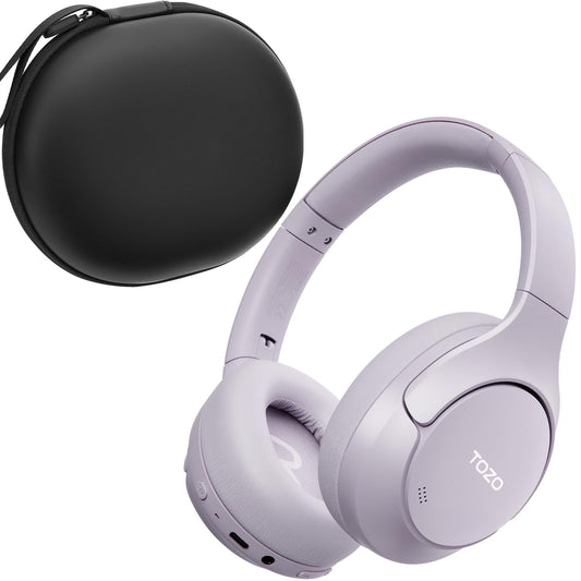 TOZO HT3 Hybrid Noise Cancelling Wireless Headphones, 90H Over Ear Headset