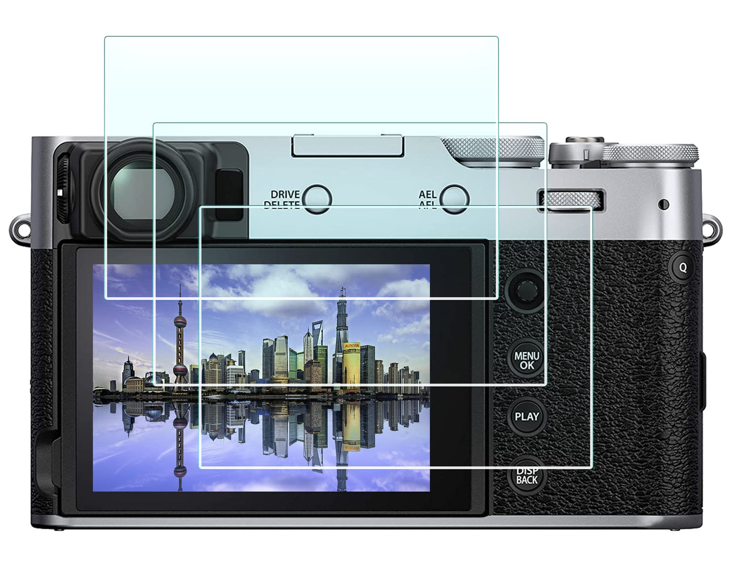 Screen Protector for Fuji Fujifilm X100VI X100V XT4 XE4 Camera(for Accessories) and Fuji film X-100VI X-100V X-T4 X-E4 ,[3 Pack] 0.3mm High Definition