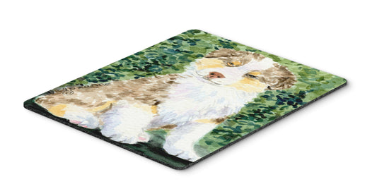 Caroline's Treasures SS8847MP Australian Shepherd Mouse Pad, Hot Pad or Trivet for Home Office Gaming Working Computers Laptop Mouse Mat,Washable